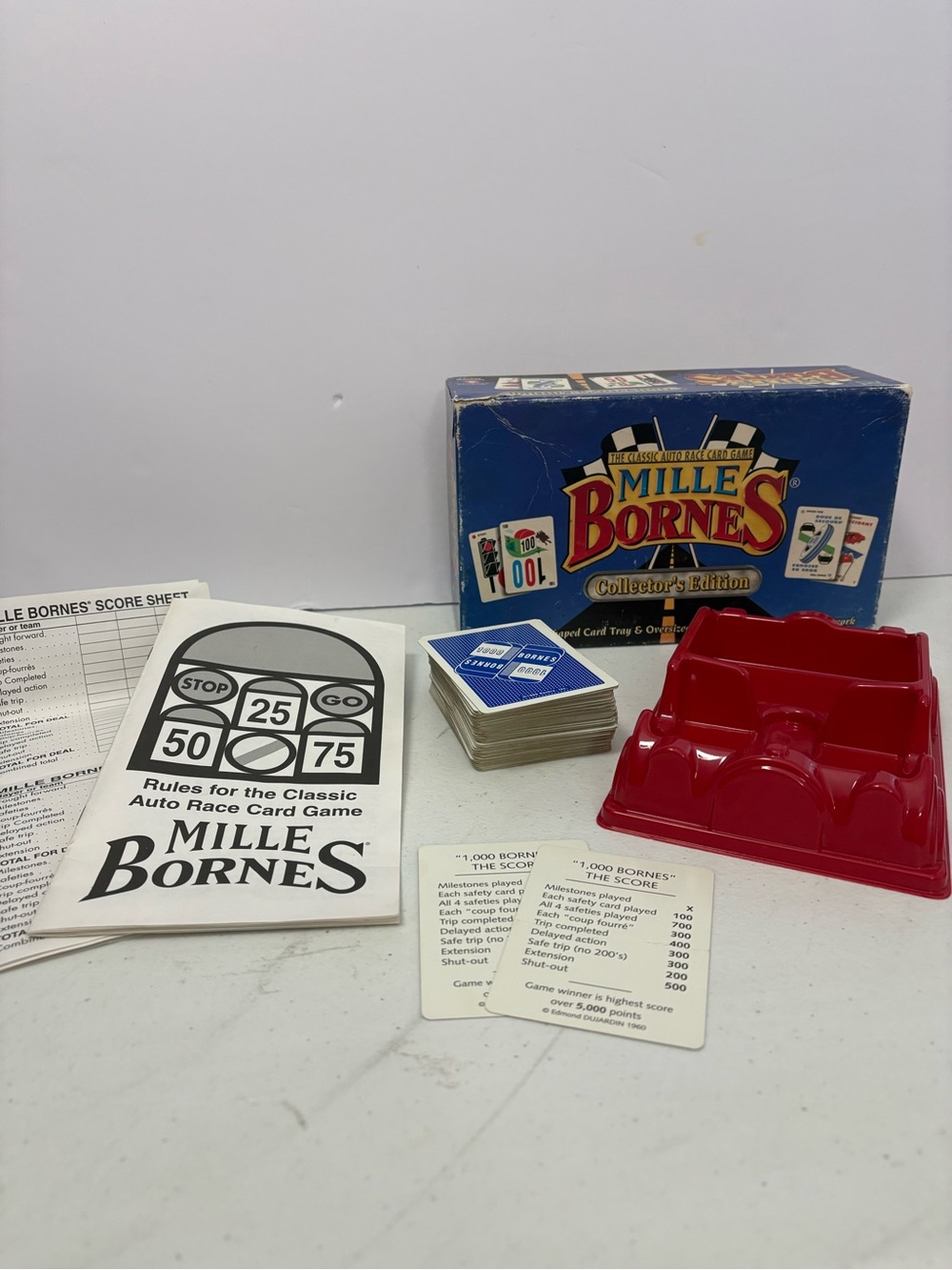 MILLE BORNES Collectors Edition Classic Auto Race Card Game 2003